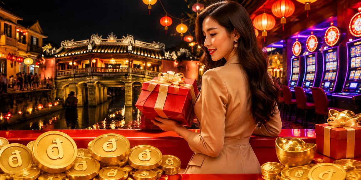 Người dùng tại Hội An trải nghiệm cá cược đêm chợ, kiểm tra điểm thưởng trên điện thoại