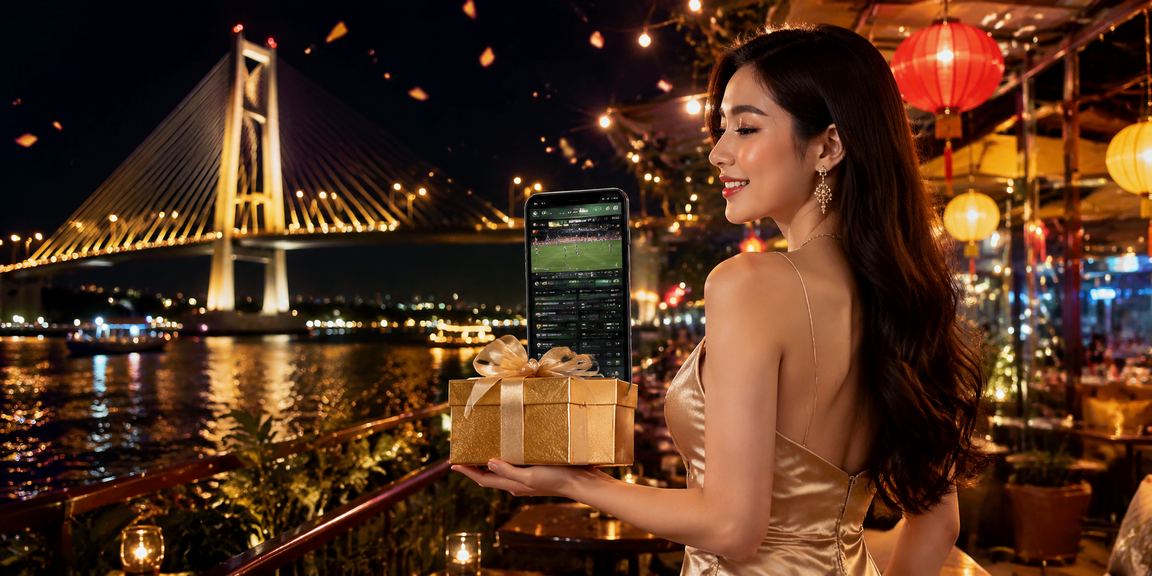 Người dùng đặt cược thể thao qua ứng dụng mobile tại Sài Gòn về đêm